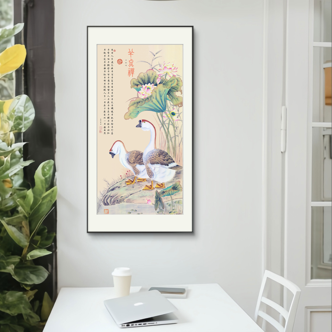 经典作品-王书田作品-《半点禅》【拓底装裱无框】85X180CM字画