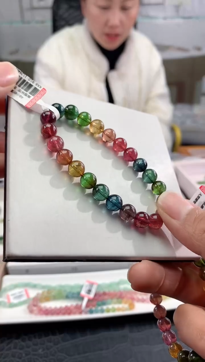 【闪购商品】碧玺手串未镶嵌多样性发一条