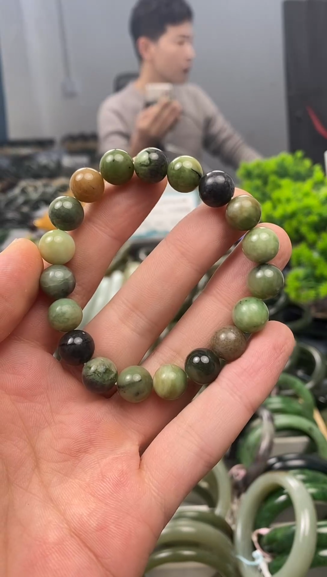 未镶嵌手镯和田玉10mm