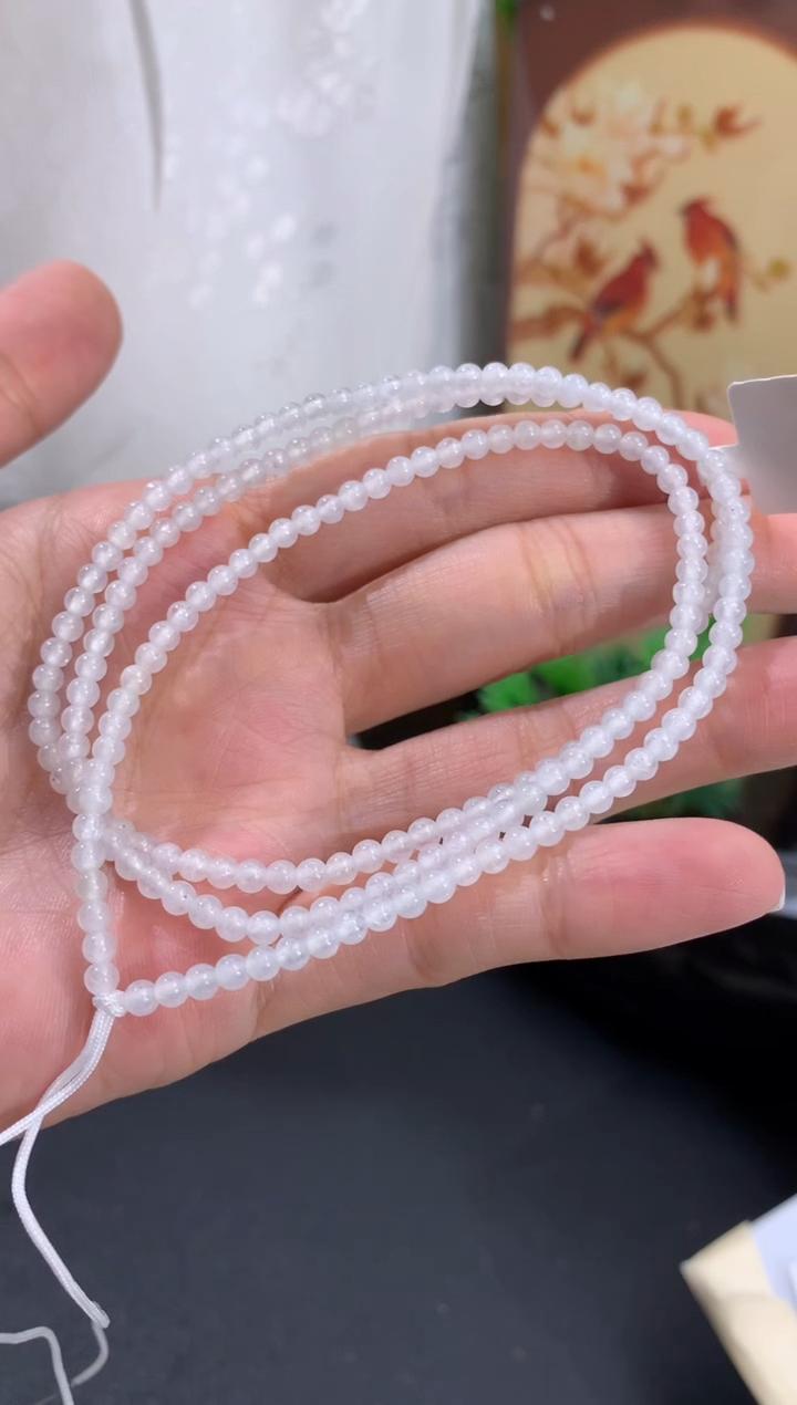 未镶嵌手串翡翠卡3.2mm