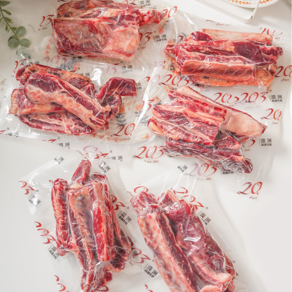 美国谷词牛肋条500g