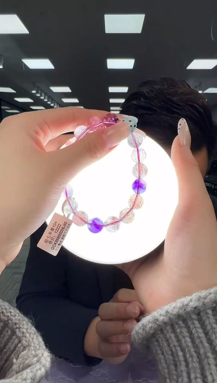 【闪购商品】水晶手链未镶嵌B33 GCK859约10mm