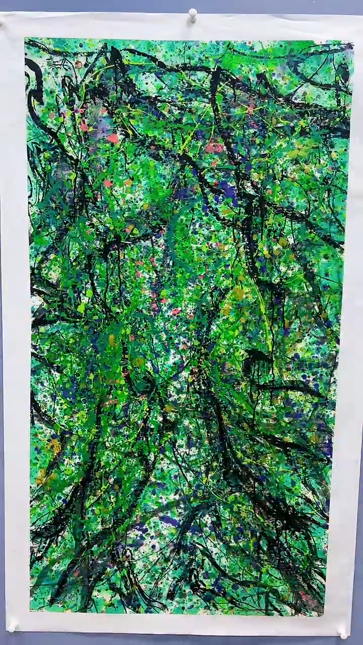 【闪购商品】绘画赵燮绘画16平尺金袍藤萝