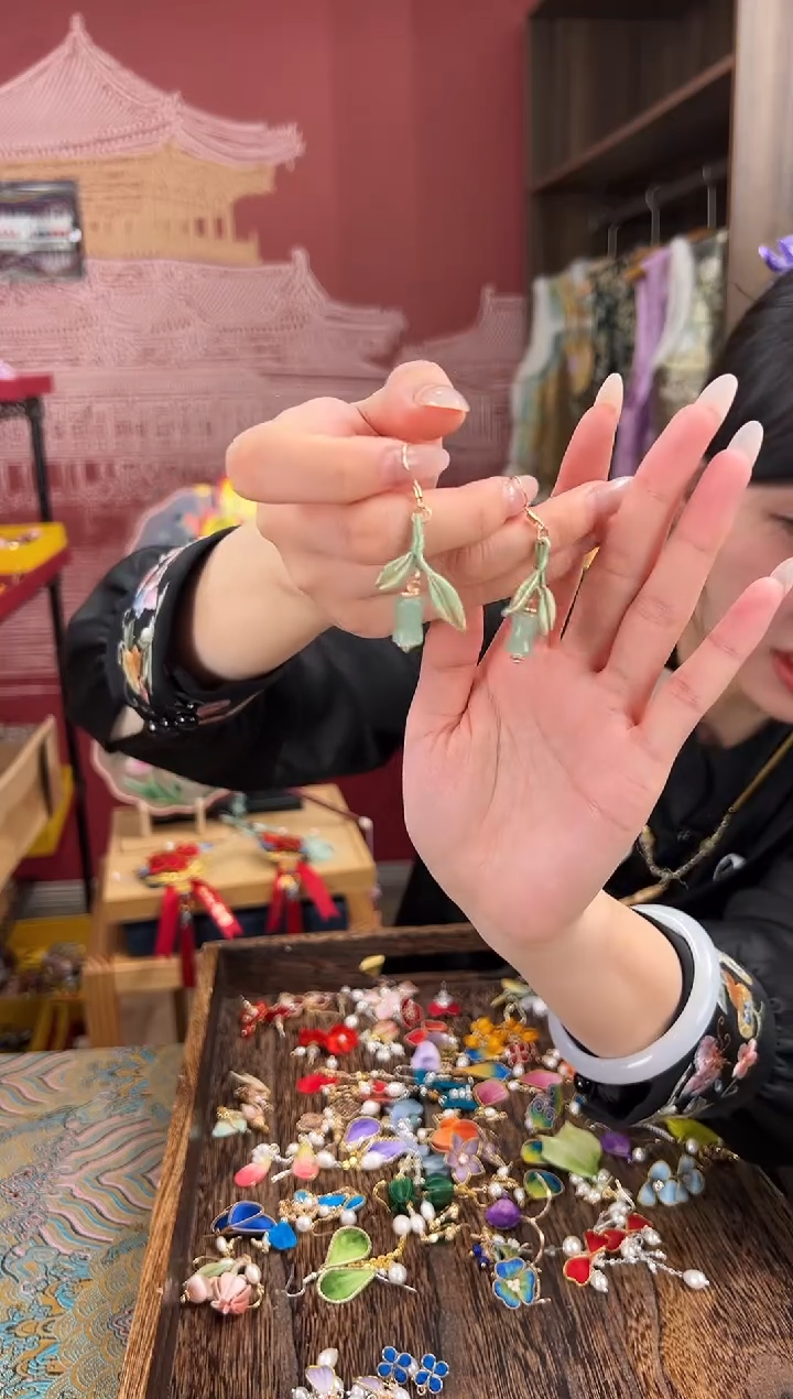 【闪购商品】刺绣 苏绣世家非遗手工（耳环） 