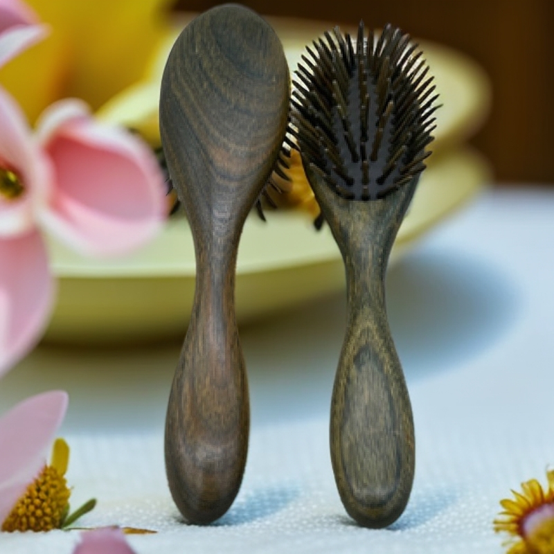 正宗绿檀家用气垫梳绿檀齿顺发梳子防静电