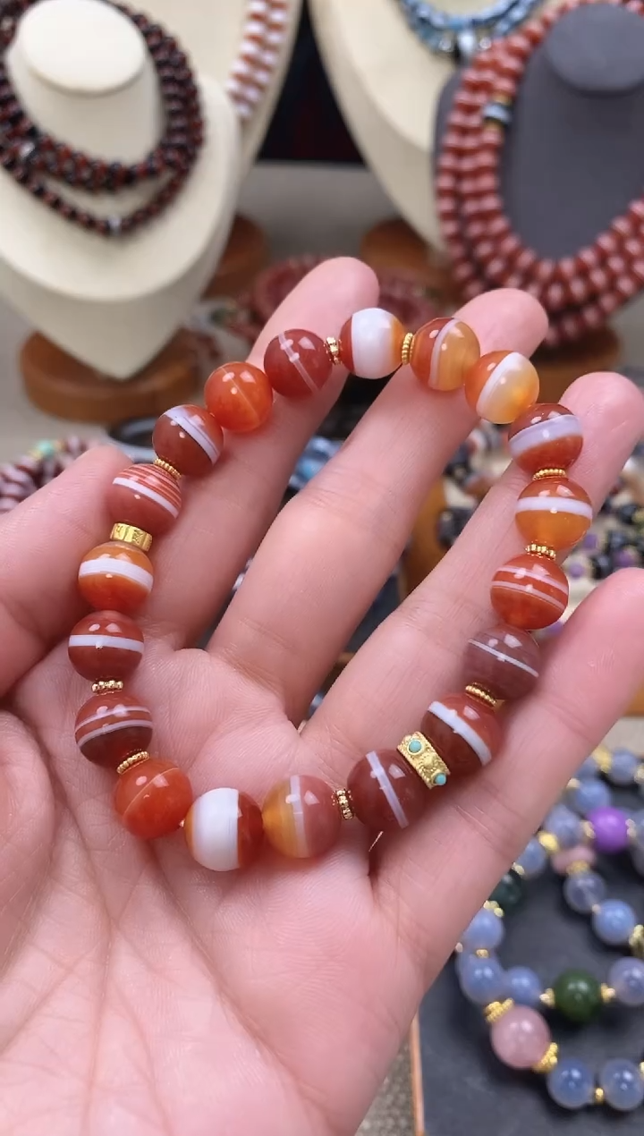 【闪购商品】玛瑙/玉髓手串未镶嵌手串