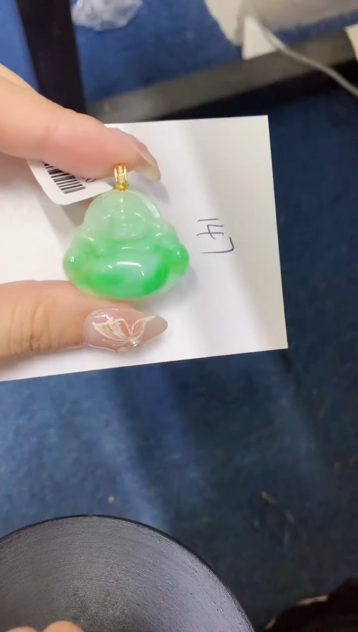 【闪购商品】翡翠颈饰18K金镶嵌0000000000