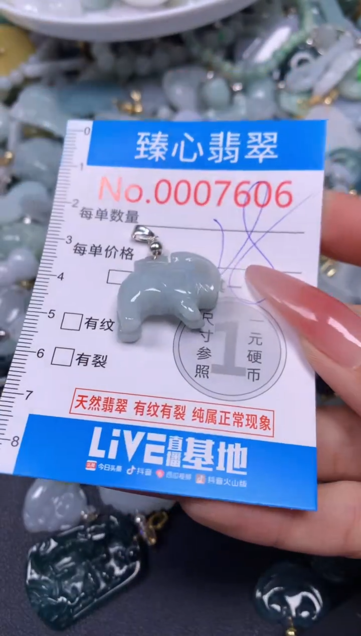 【闪购商品】翡翠颈饰未镶嵌含绳0007606