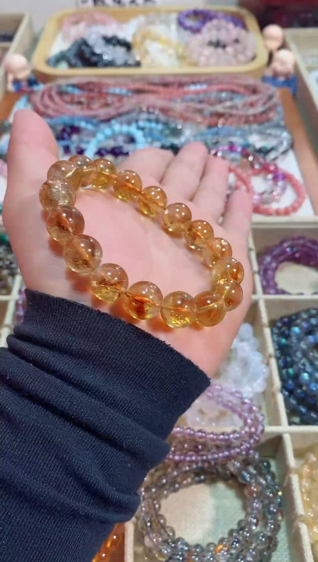 【闪购商品】黄晶手链未镶嵌黄塔晶12M+ (多样性发其一）