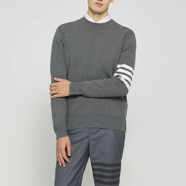 TB【官方正品】汤姆布郎THOMBRANDICE四条杠纯棉圆领秋冬针织衫毛衣