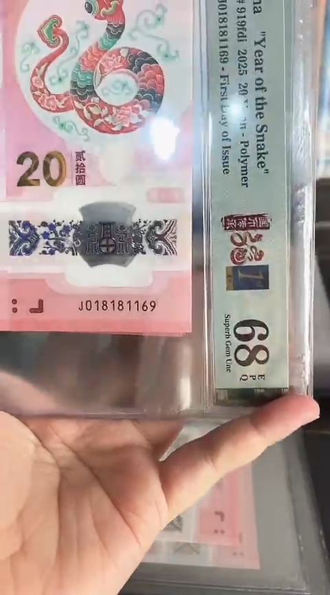 【闪购商品】塑料蛇钞单张018181169PMG68分