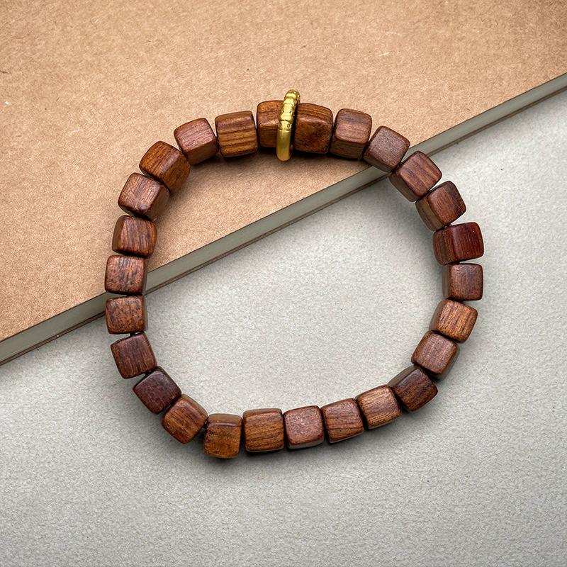 血檀手串（方块）-LQ161