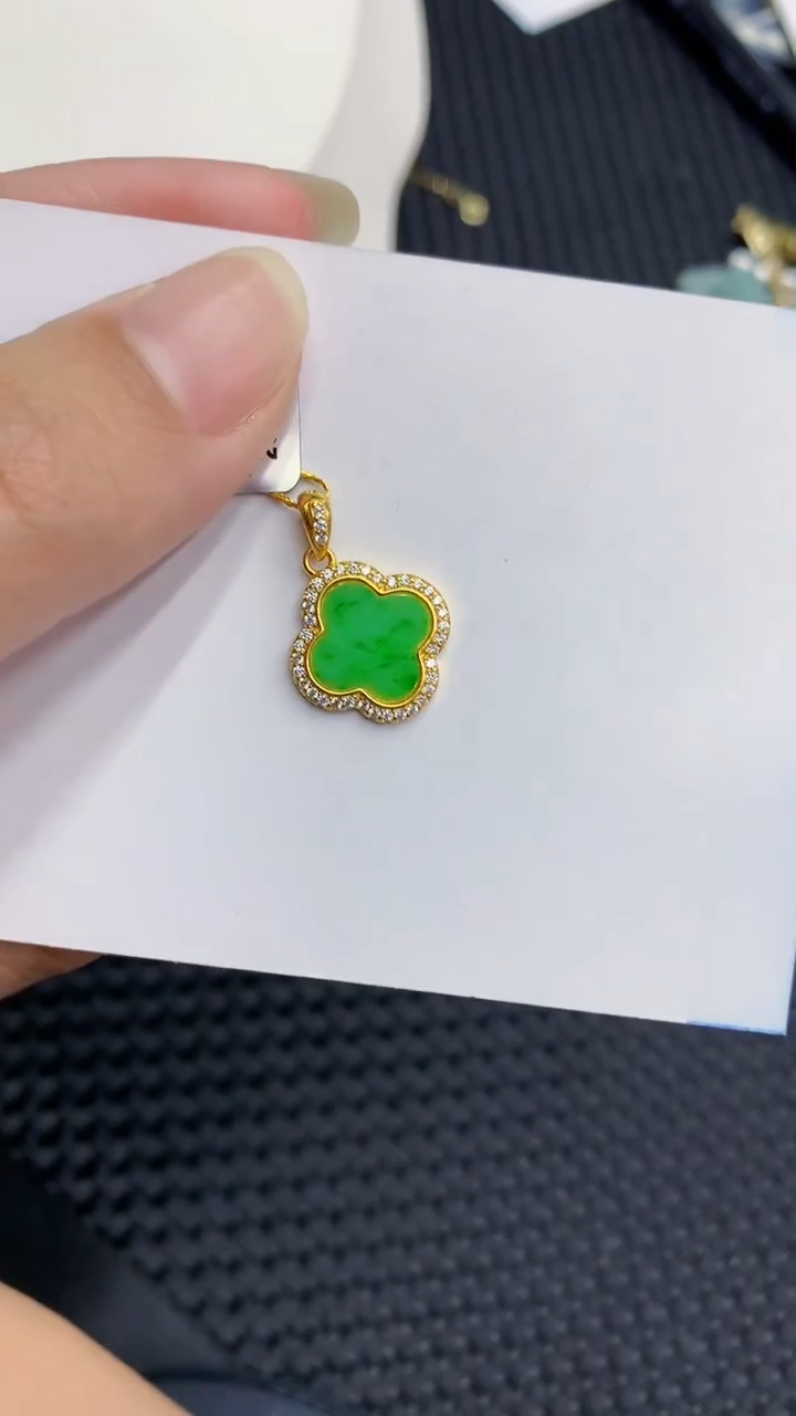 【闪购商品】翡翠颈饰银S925镶嵌            8