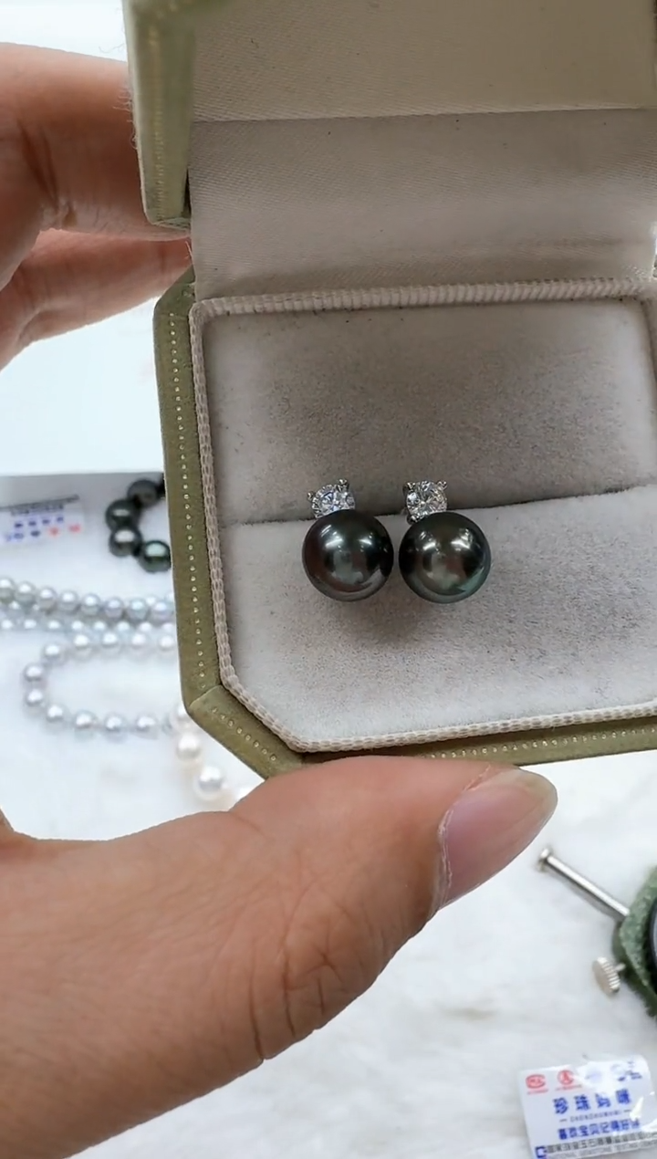 【闪购商品】海水珍珠耳饰银S925镶嵌清货