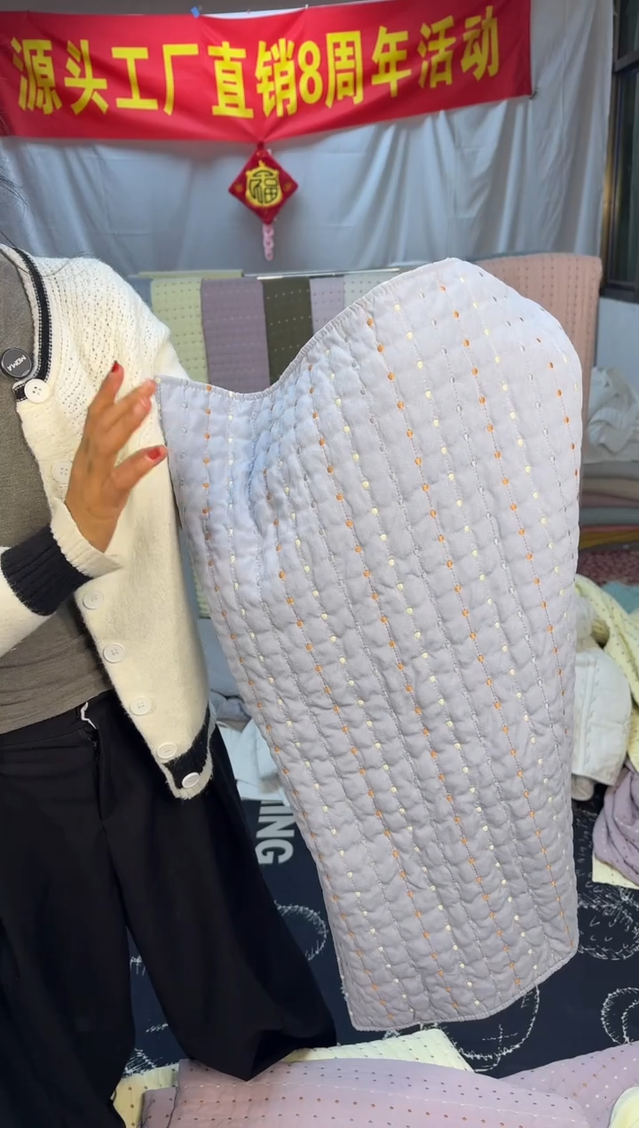 棉灰蓝色枕套73-50一对