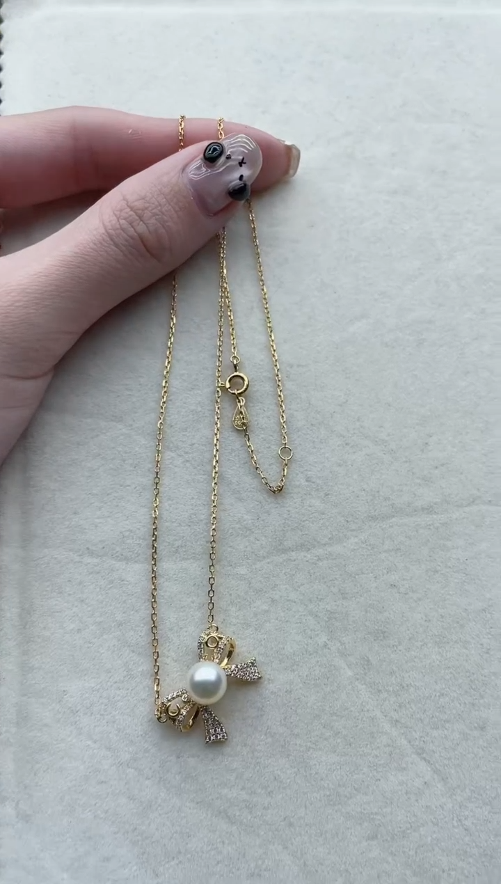 【闪购商品】海水珍珠套链银S925镶嵌81