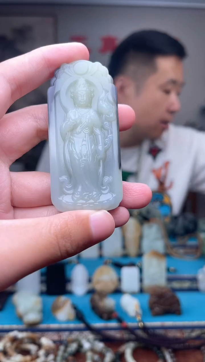 和田玉未镶嵌挂件1