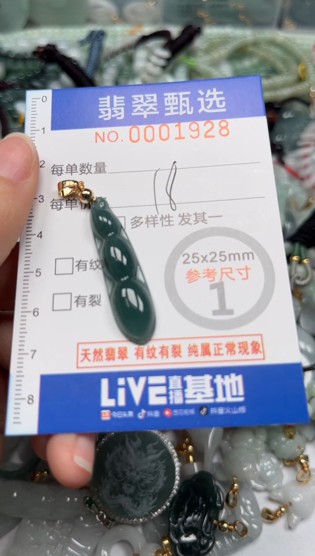 【闪购商品】翡翠颈饰未镶嵌00..1928