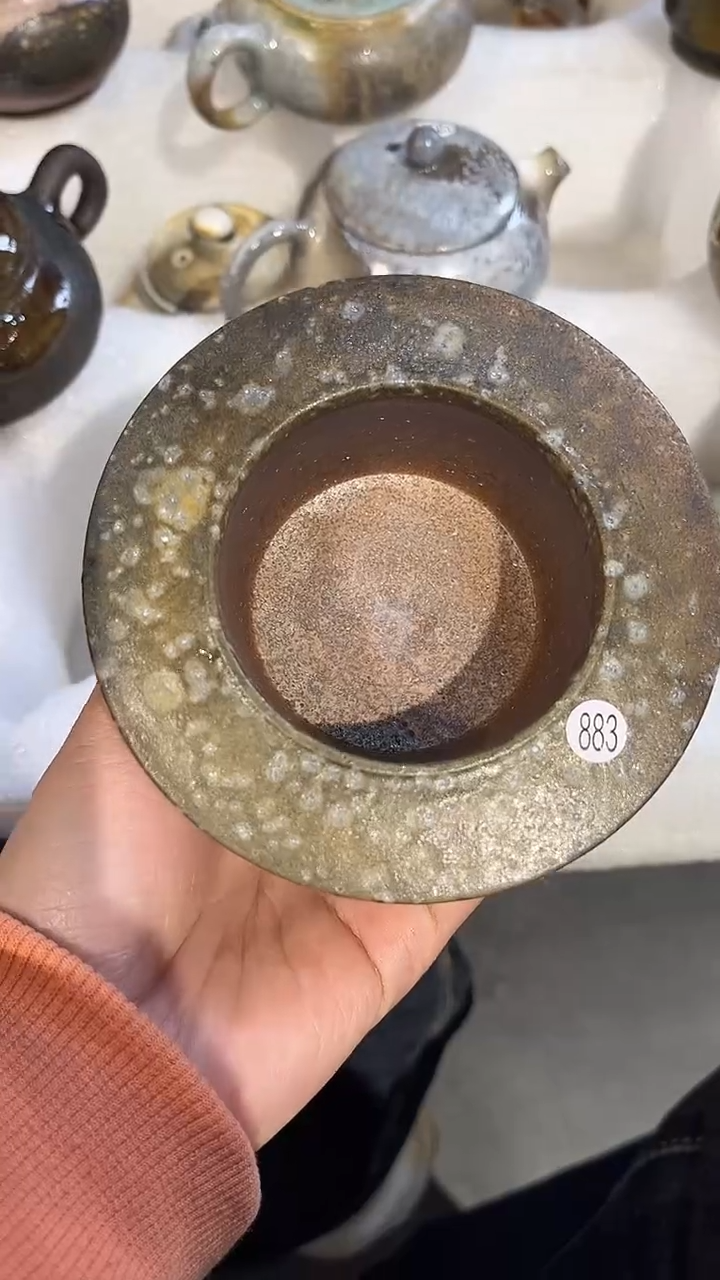 行炉883号行炉 陶泥 配莲花台和香灰