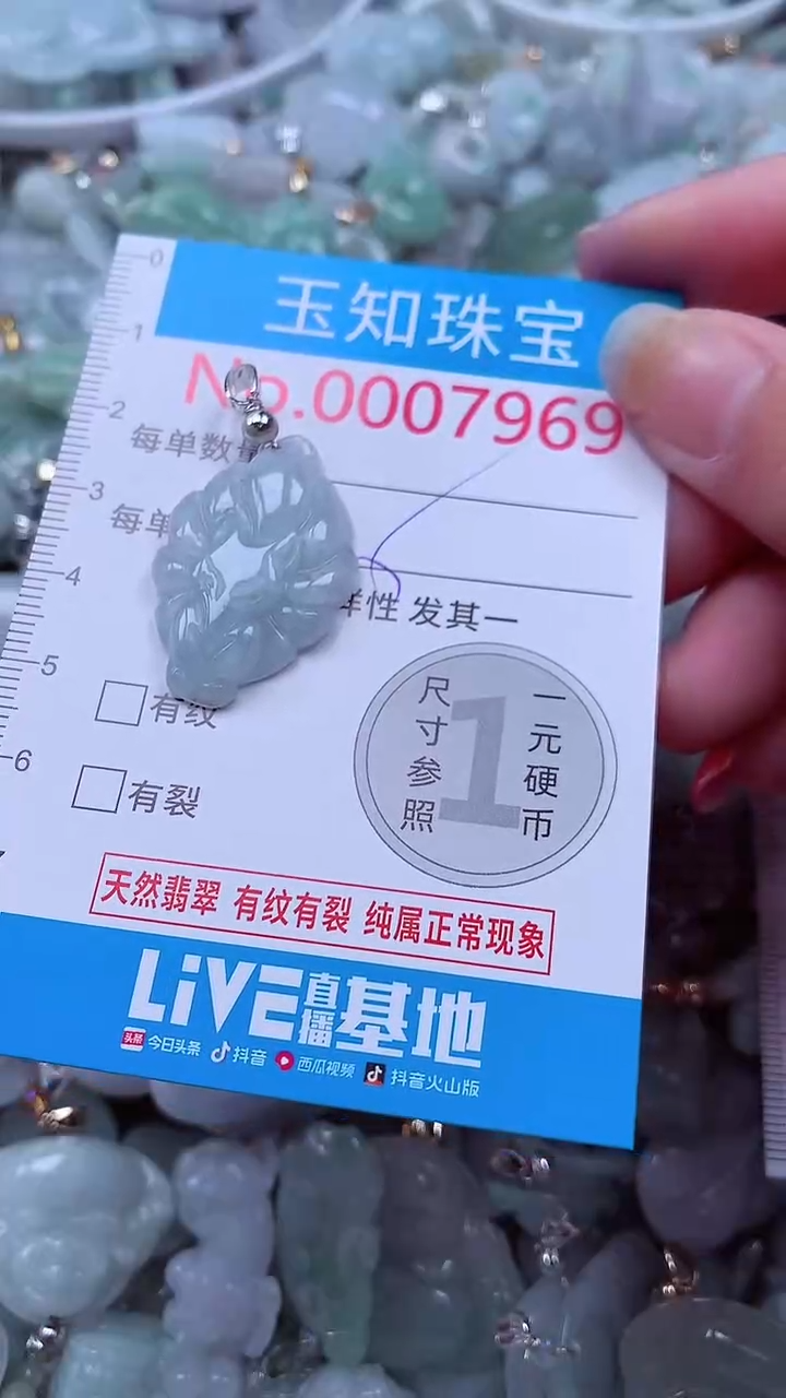 吊坠(不含链)未镶嵌翡翠7969