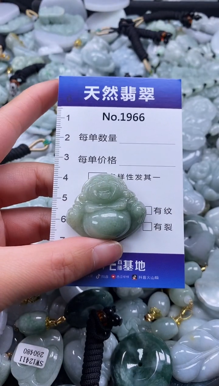 【闪购商品】翡翠颈饰未镶嵌缅甸A货翡翠1966