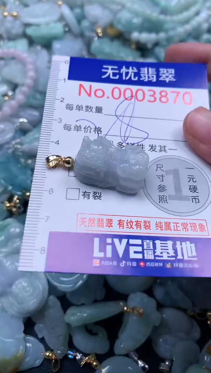 颈饰未镶嵌翡翠3870