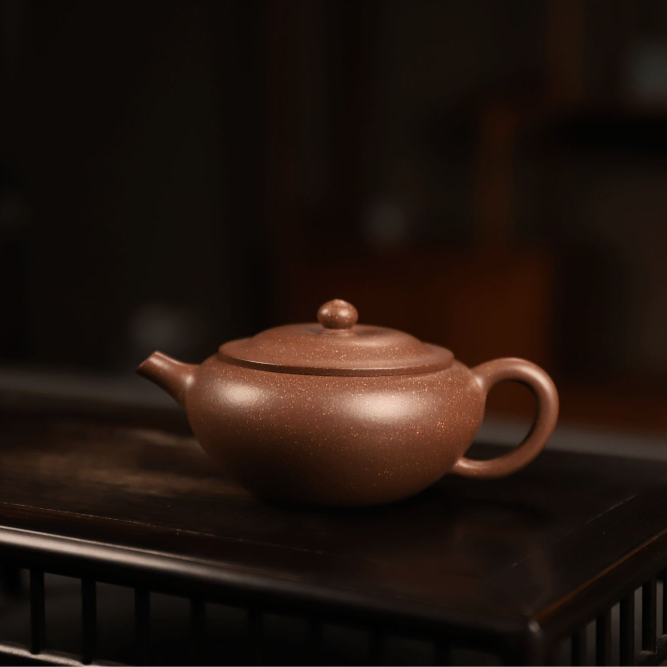 摹古器明式钵盂壶紫泥调砂150CC