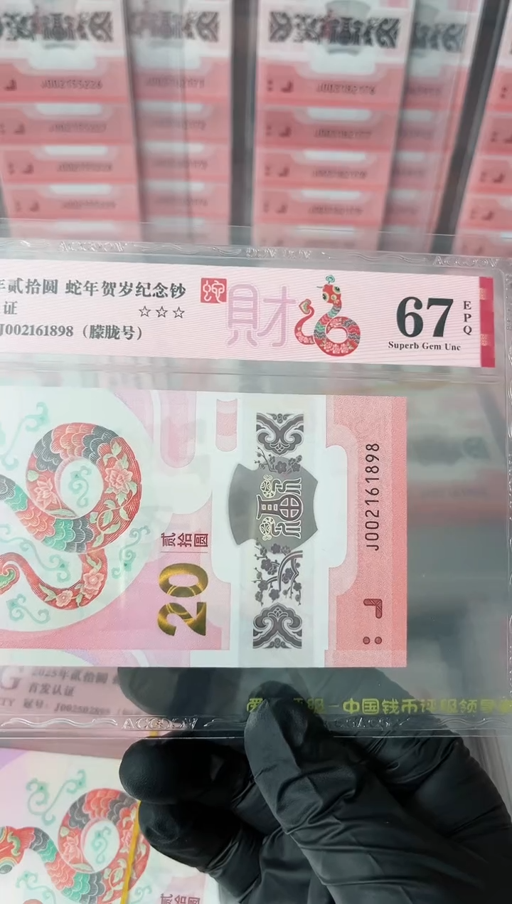 【闪购商品】2025年蛇钞单张JO02161898