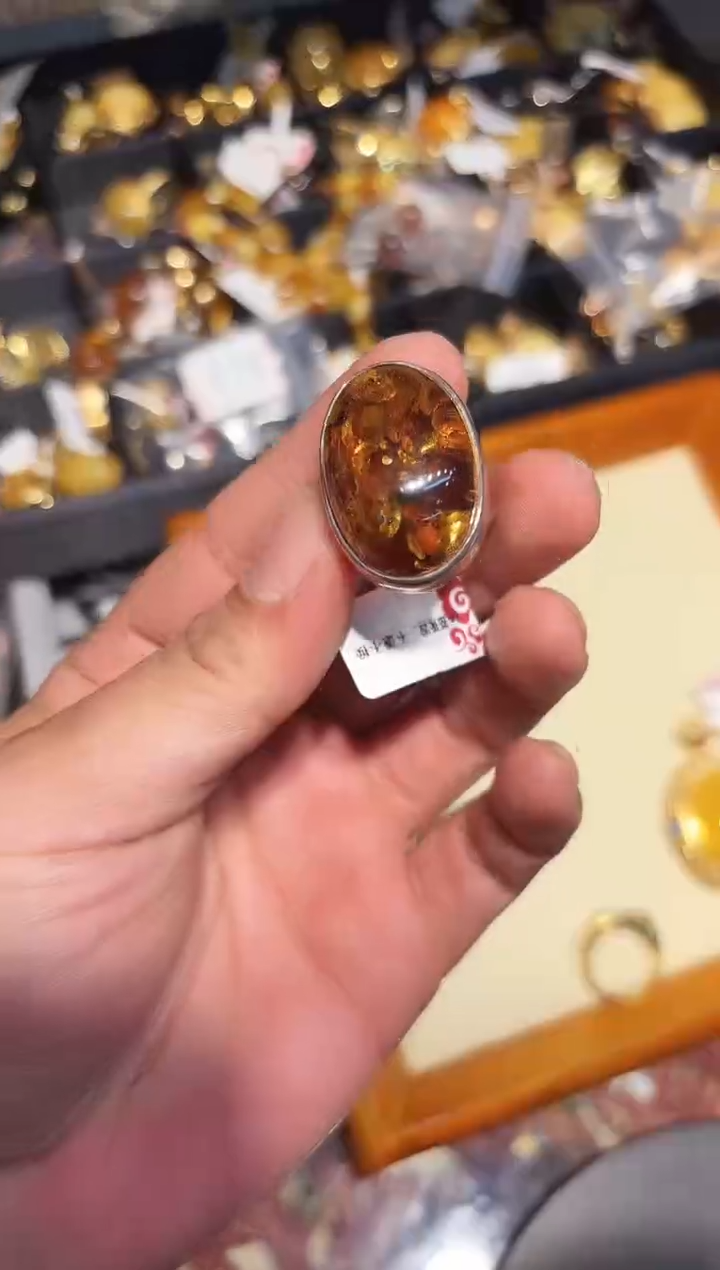未镶嵌琥珀戒指【多样性发一】