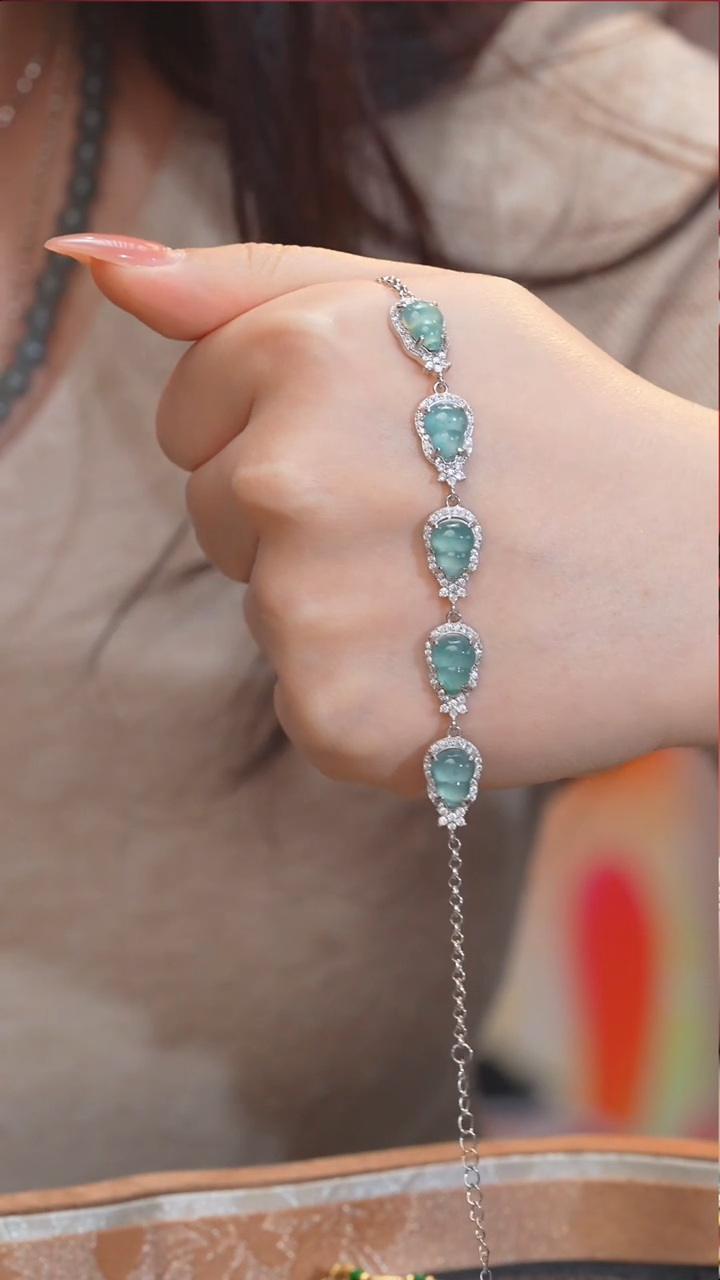 【闪购商品】翡翠手链未镶嵌多样性发@@W9625