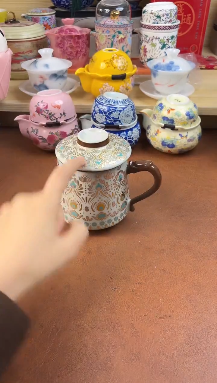 陶陶瓷茶具摆件旅行套组