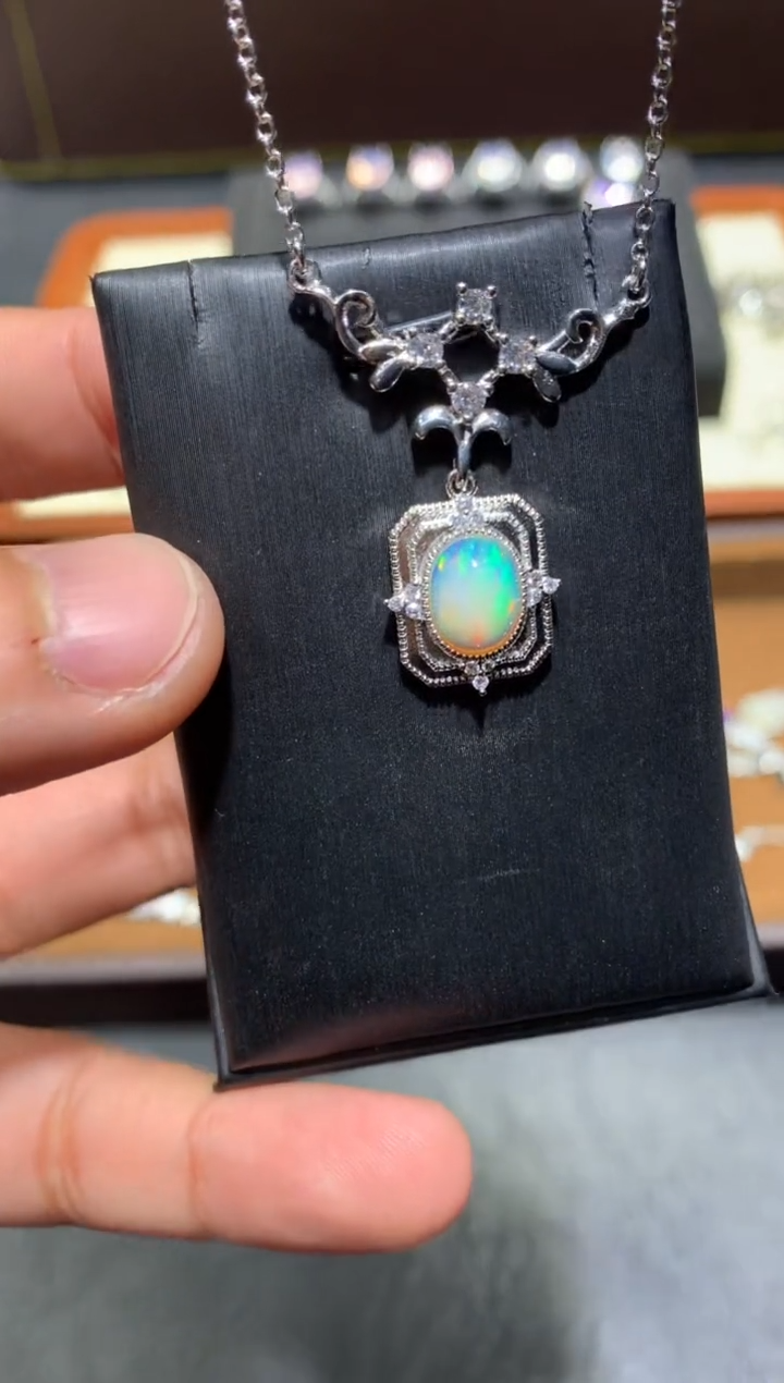 未镶嵌欧泊颈饰K93【多样性发其一】