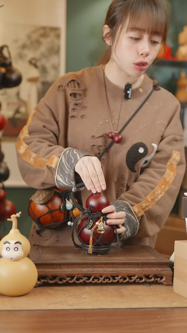 【闪购商品】203号精品天然大漆工艺防渗内胆酒葫芦~