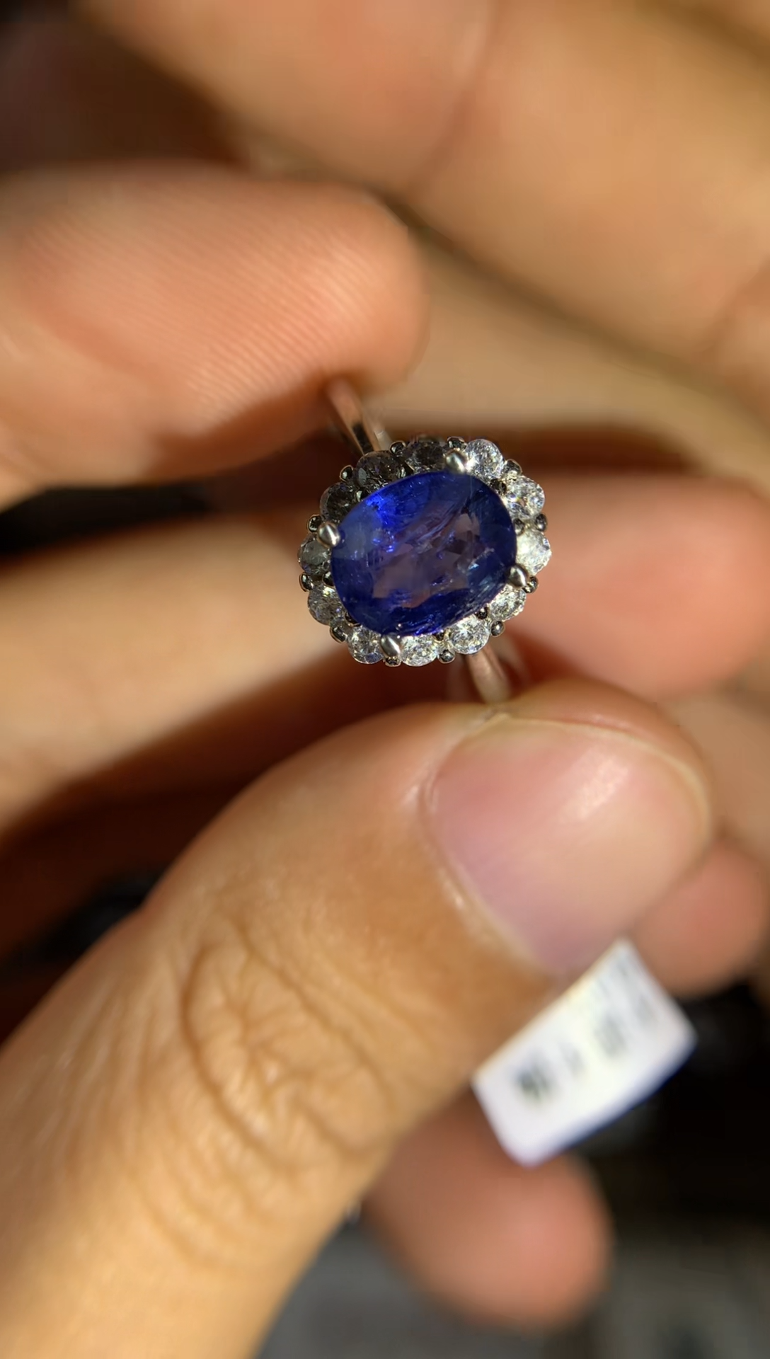 【闪购商品】蓝宝石戒指银S925镶嵌天然