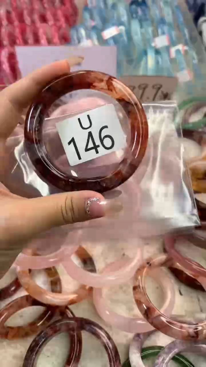 水晶手镯U未镶嵌水晶146-56