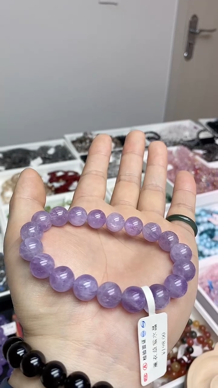 【闪购商品】水晶手串未镶嵌薰衣草紫水晶品质手串10+