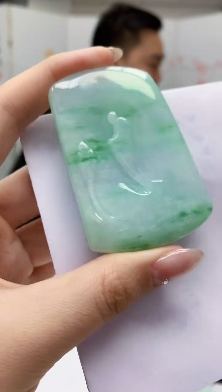 【闪购商品】定制翡翠未镶嵌1502jw-毛货挂件21