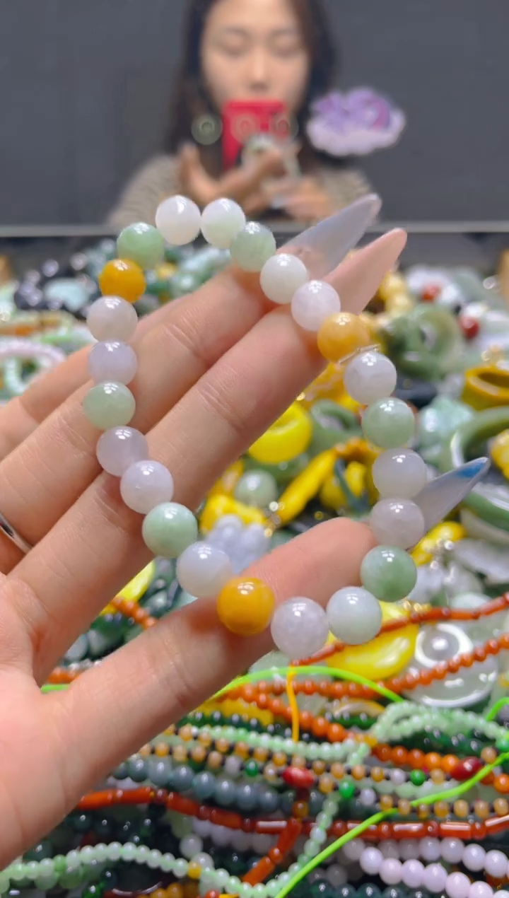 颈饰未镶嵌翡翠7MM