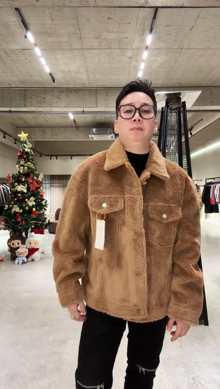 58码（190-210斤）男士羊毛夹克