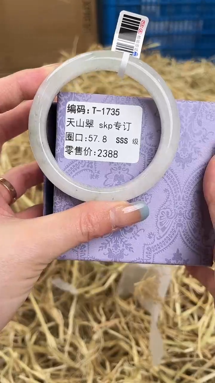 未镶嵌手镯石英质玉T-1735