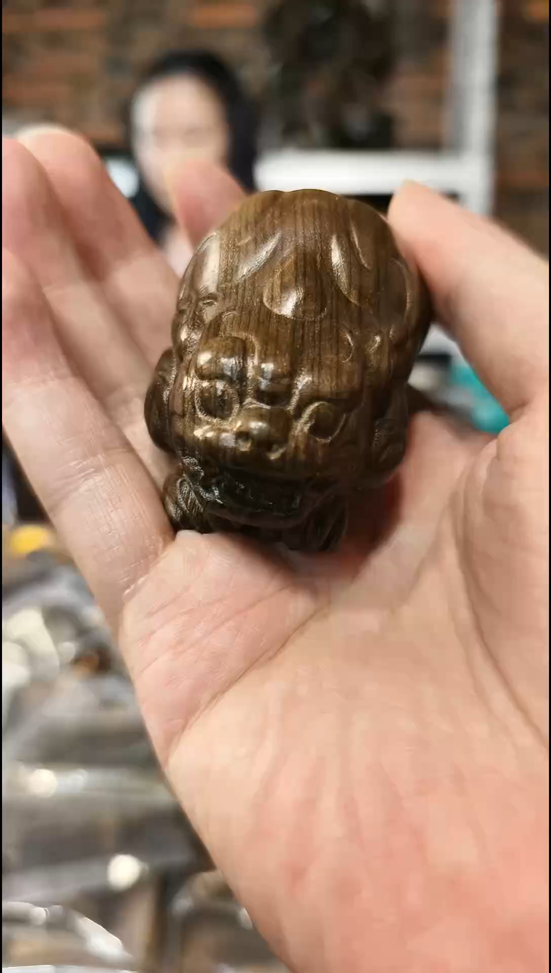 【闪购商品】金丝楠貔貅手把件