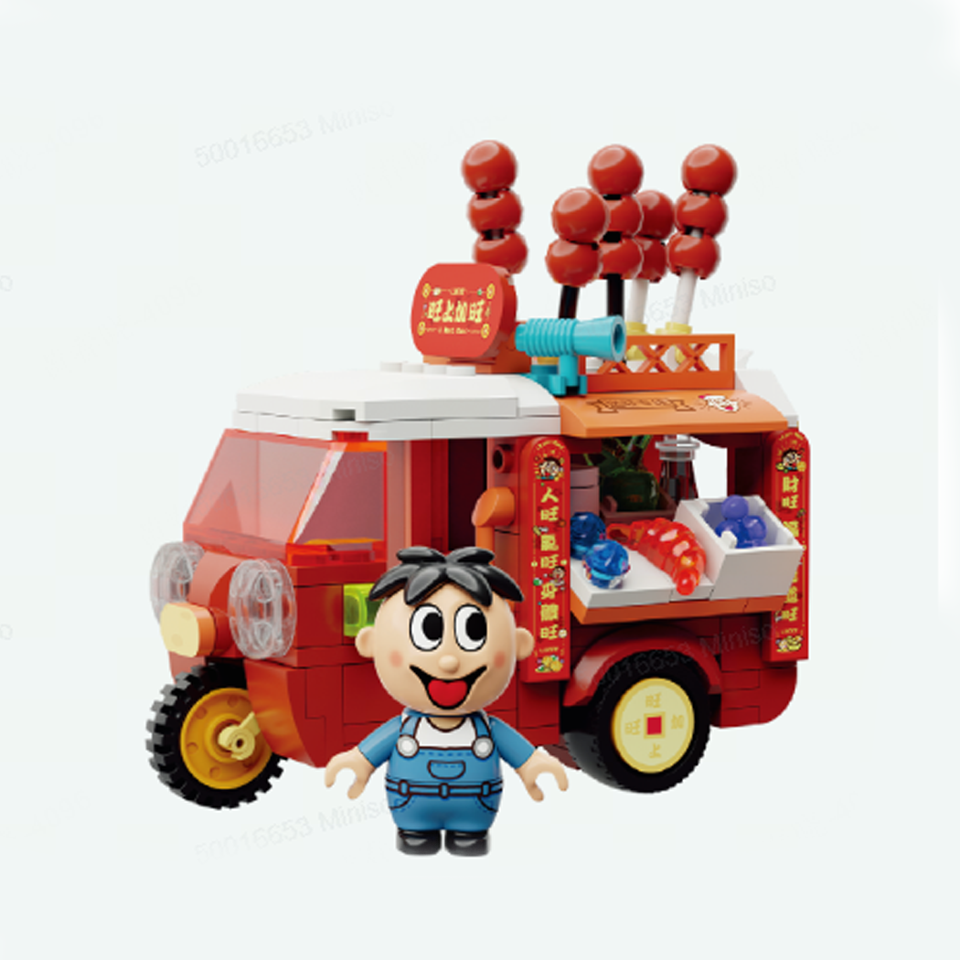 旺旺如意系列福运游乐园系列积木(糖葫芦巡游车)