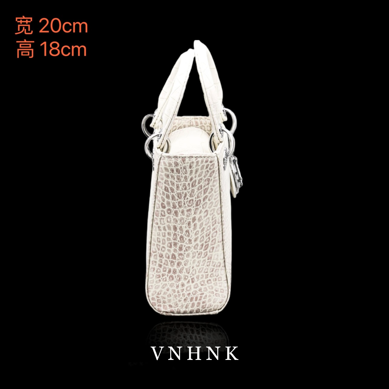 美可儿   D425   白色时尚气质手提包