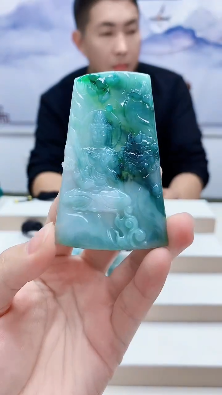 未镶嵌定制翡翠4831lr-毛货挂件15