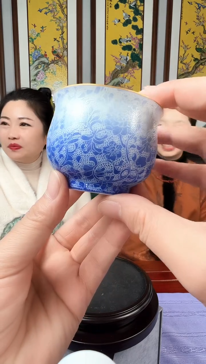 摆件瓷【伍凤英扒花】-5