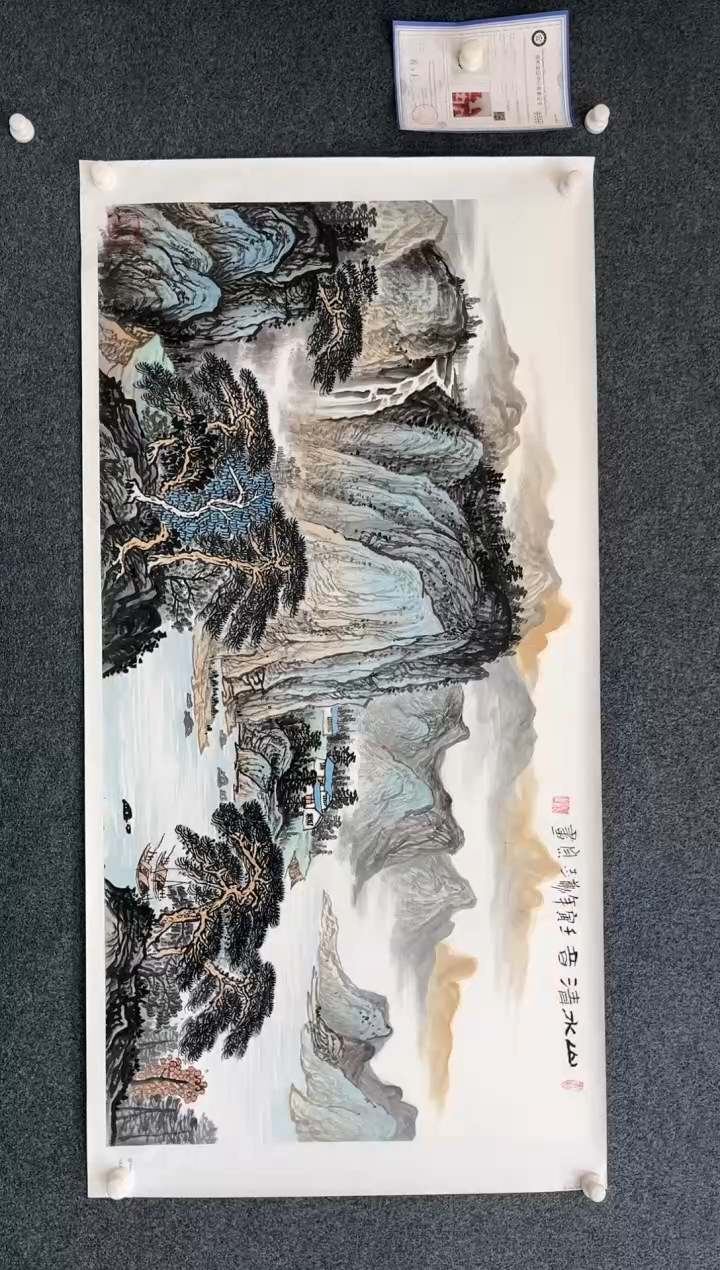 【闪购商品】国画1.29-艺术-郑志宗卢浮宫原作-64