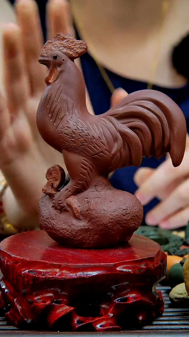 宜兴紫砂手工公鸡