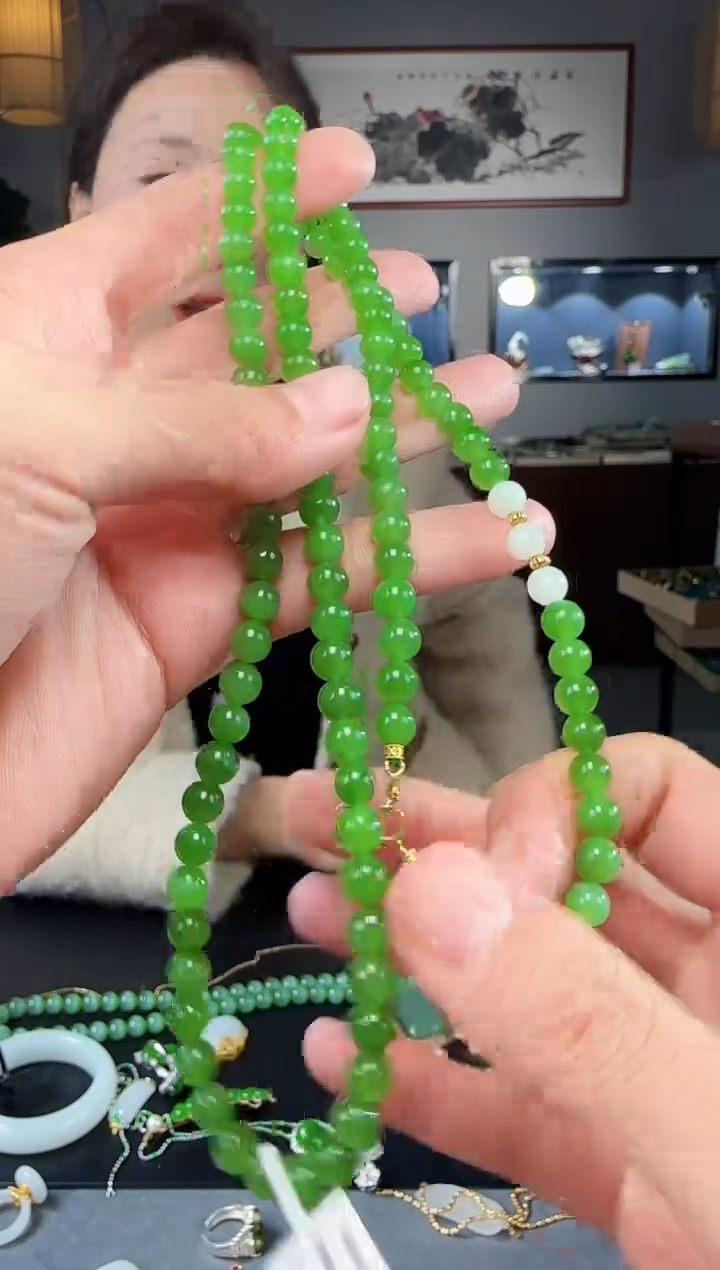 【闪购商品】和田玉吊坠(不含链)18K金镶嵌1