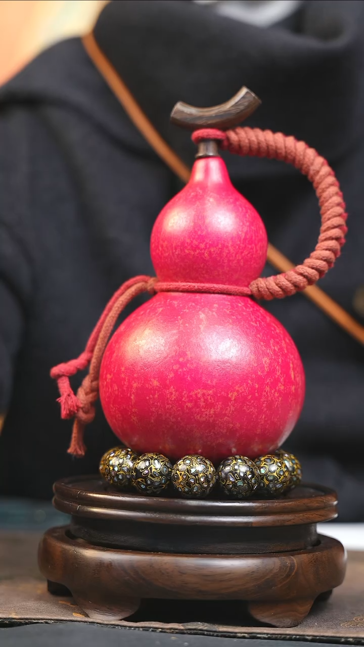 【闪购商品】YQ219大漆酒葫芦不包手串及旋转底座