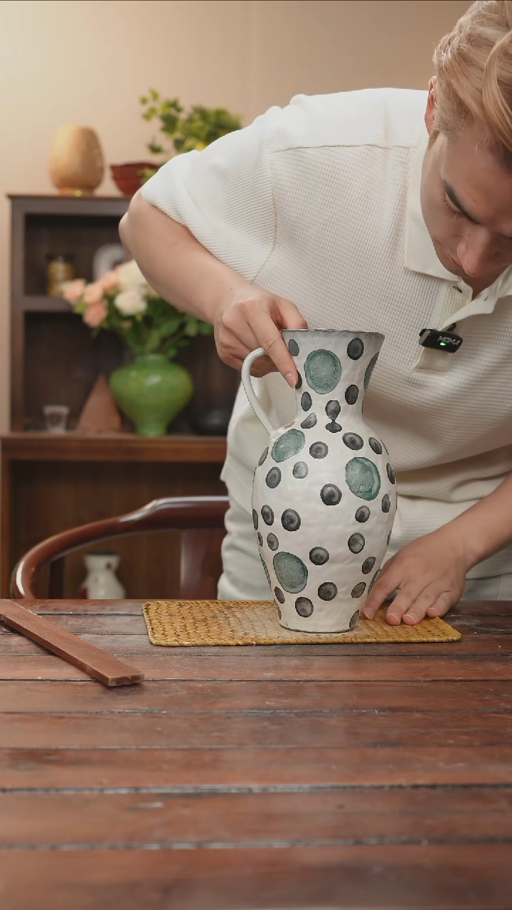 摆件景德镇艺术感手作花瓶